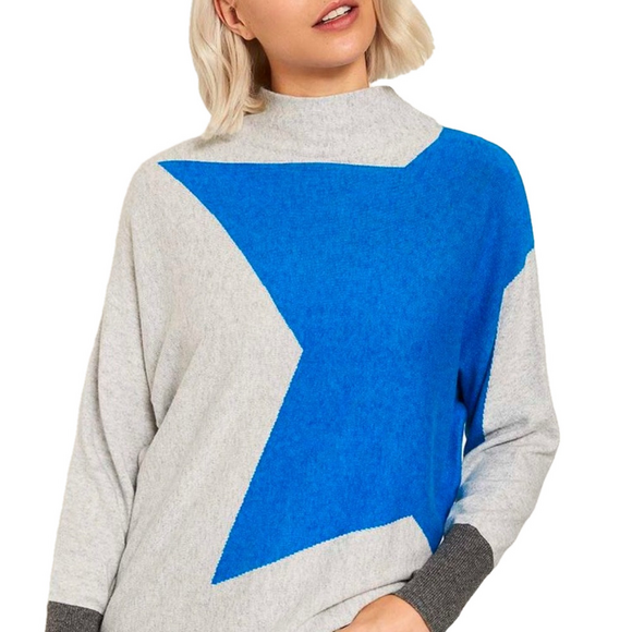 Turtleneck Sweater Modern Contemporary Star Graphic
Size Medium Neiman Marcus - Picture 1 of 9